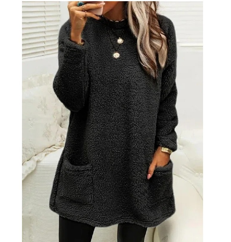 Lucy - Long Sleeve Fleece Sweater