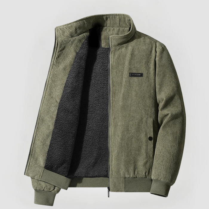 RUDOLF - CORDUROY JACKET WITH FLEECE LINING