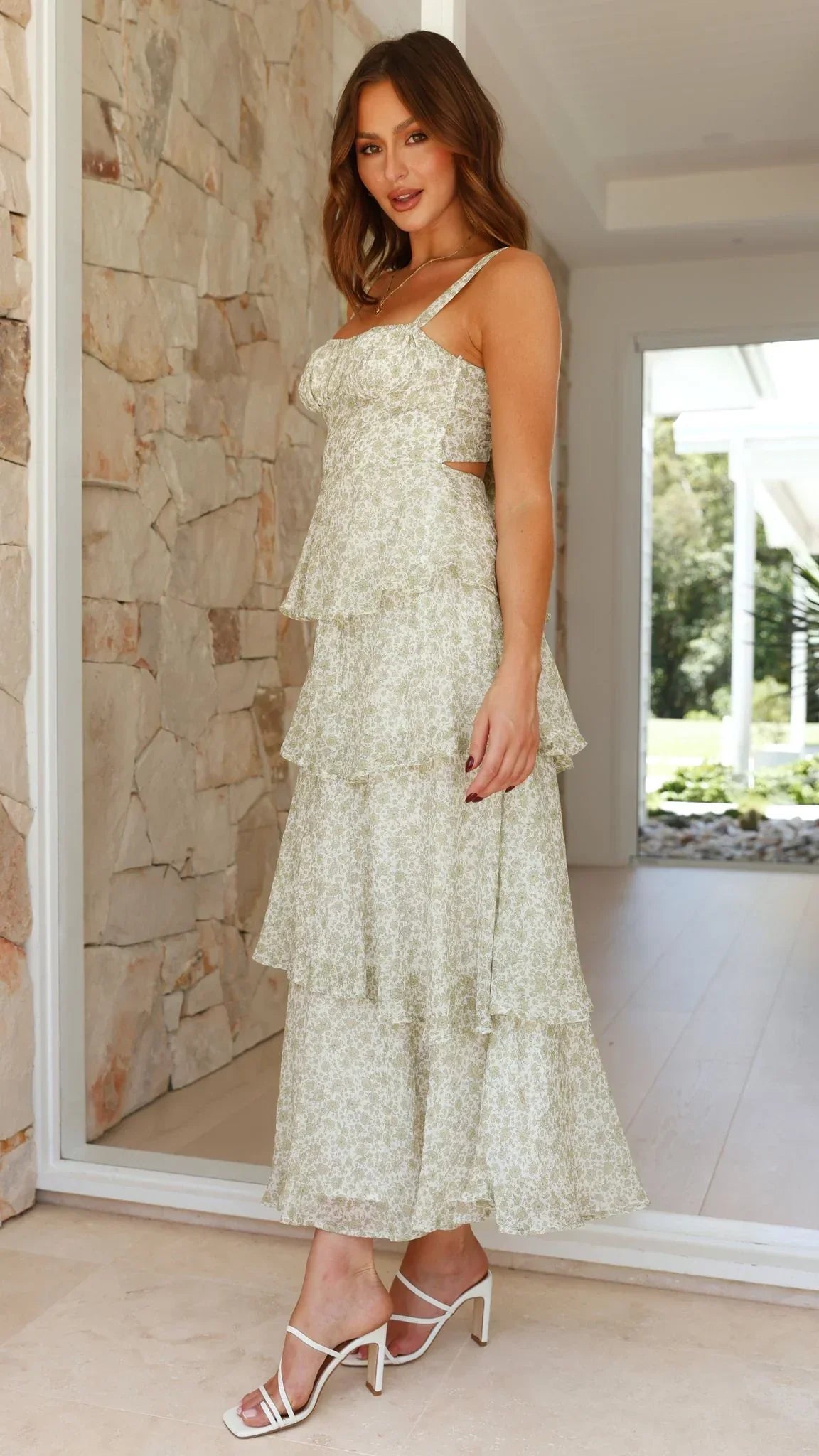 Élina – Romantic Floral Long Dress