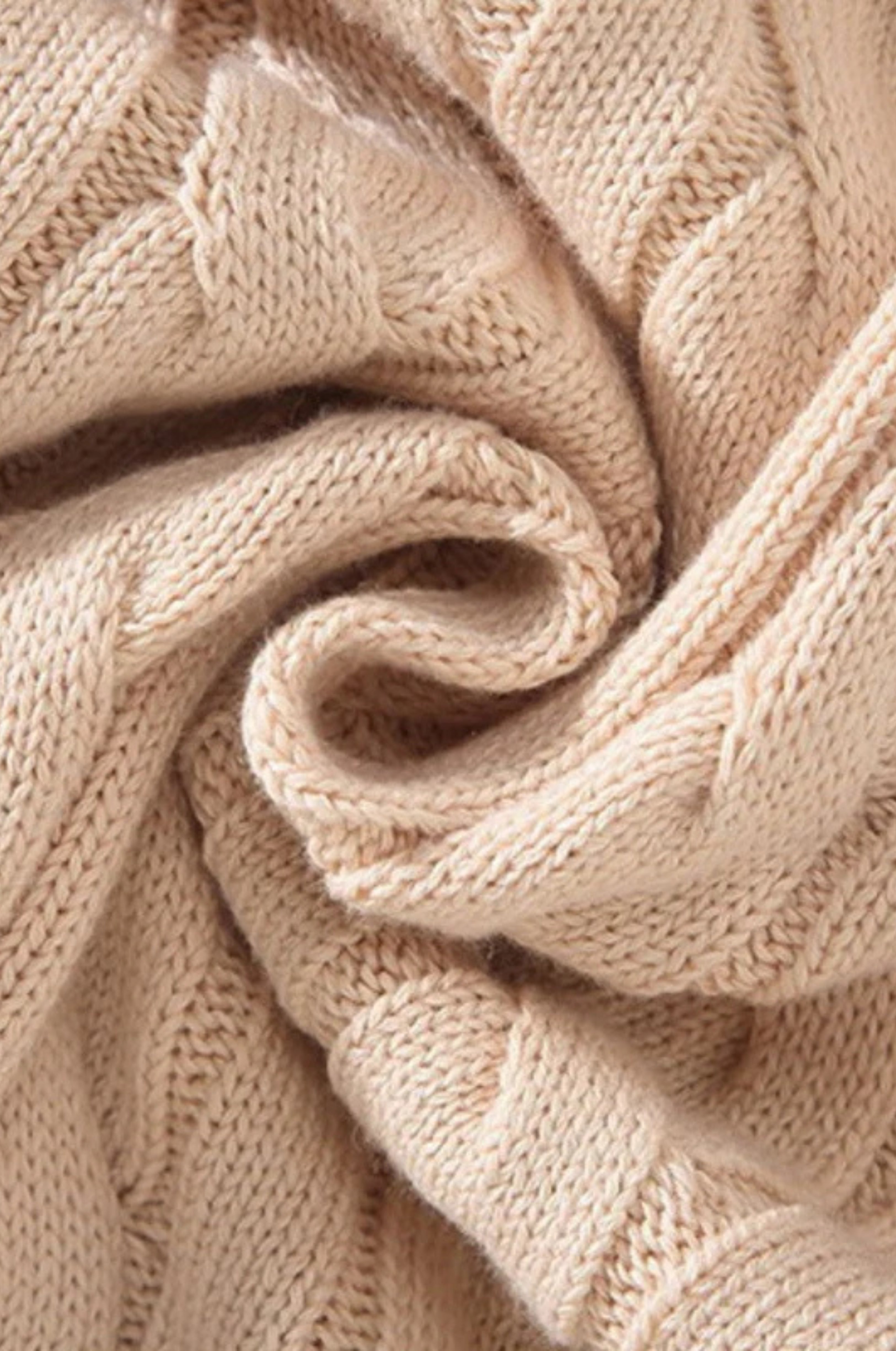 Quilted zip-up sweater