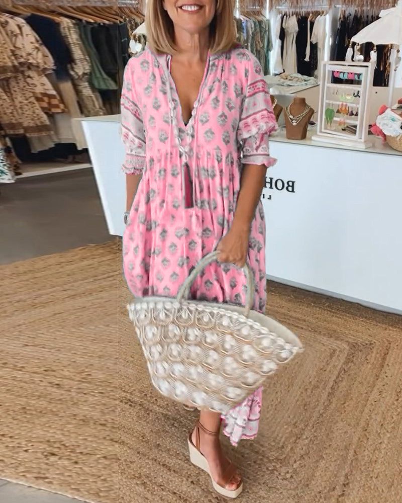 Ysolde – Casual Dress with Bold Prints