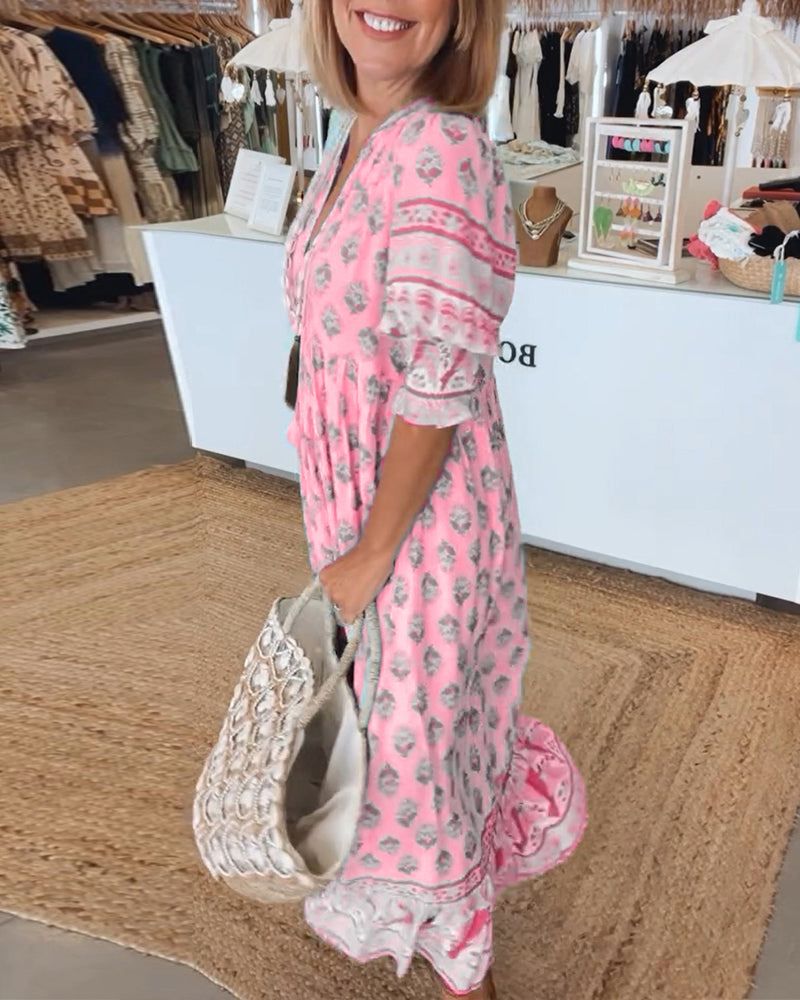 Ysolde – Casual Dress with Bold Prints