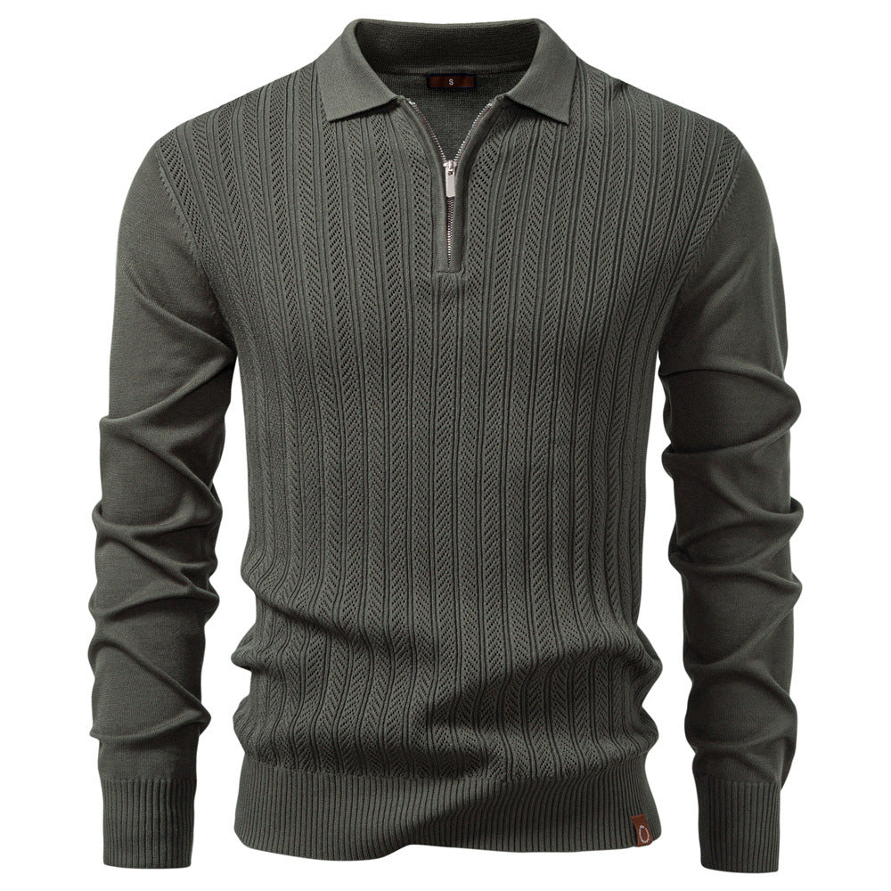 Daniel - Luxury Half-Zip Sweater Polo