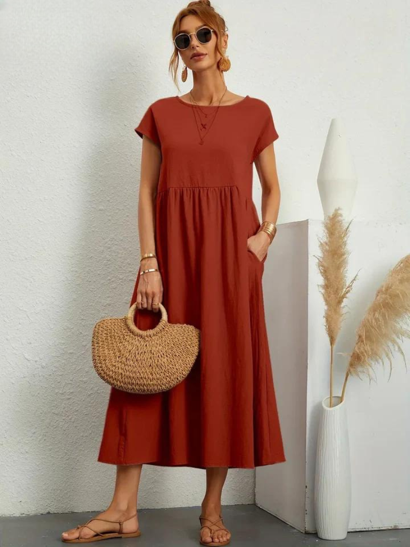 Maëline – Flowing summer dress in light cotton