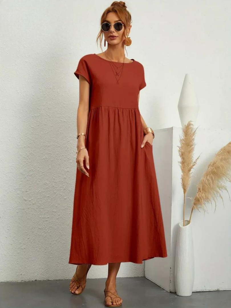 Maëline – Flowing summer dress in light cotton