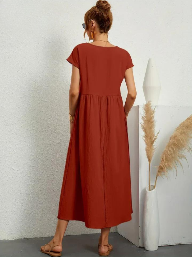 Maëline – Flowing summer dress in light cotton