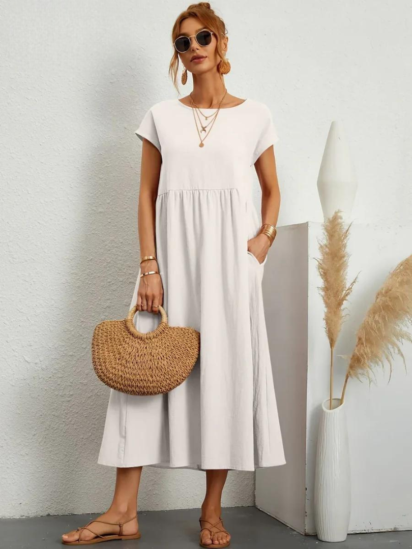 Maëline – Flowing summer dress in light cotton