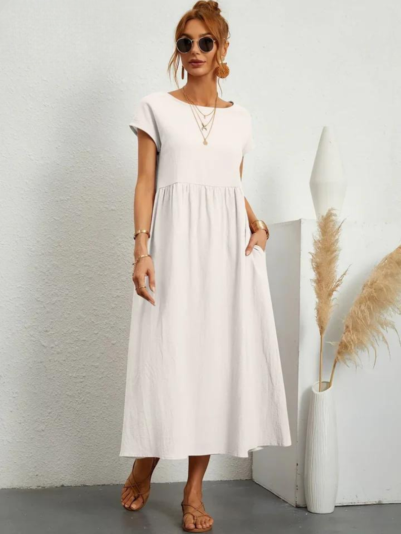Maëline – Flowing summer dress in light cotton