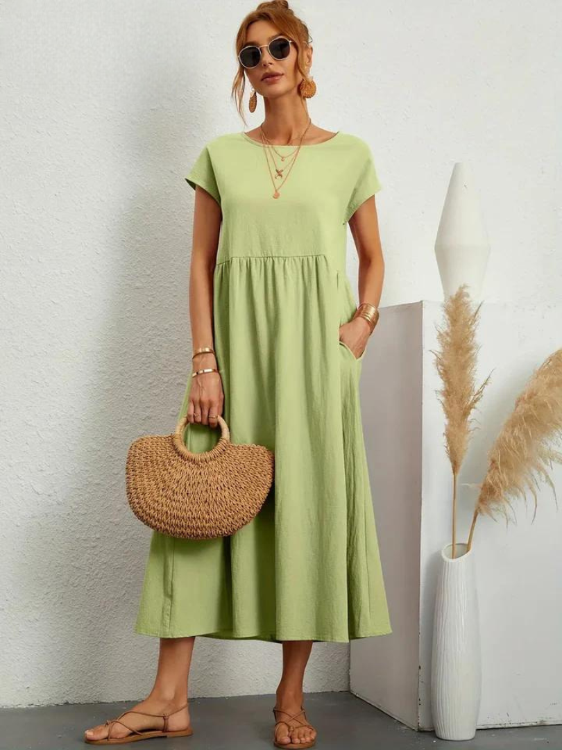 Maëline – Flowing summer dress in light cotton