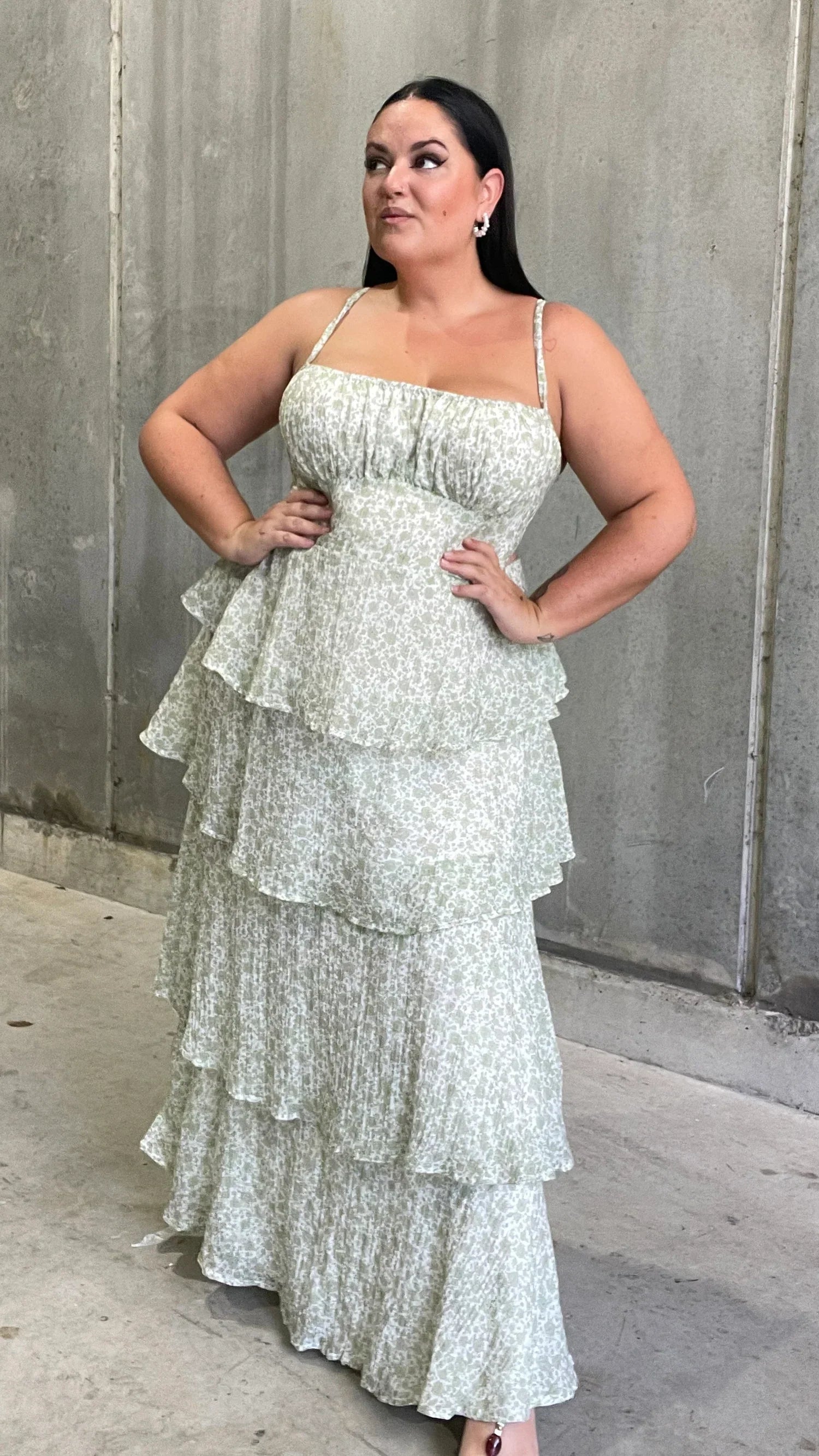 Élina – Romantic Floral Long Dress