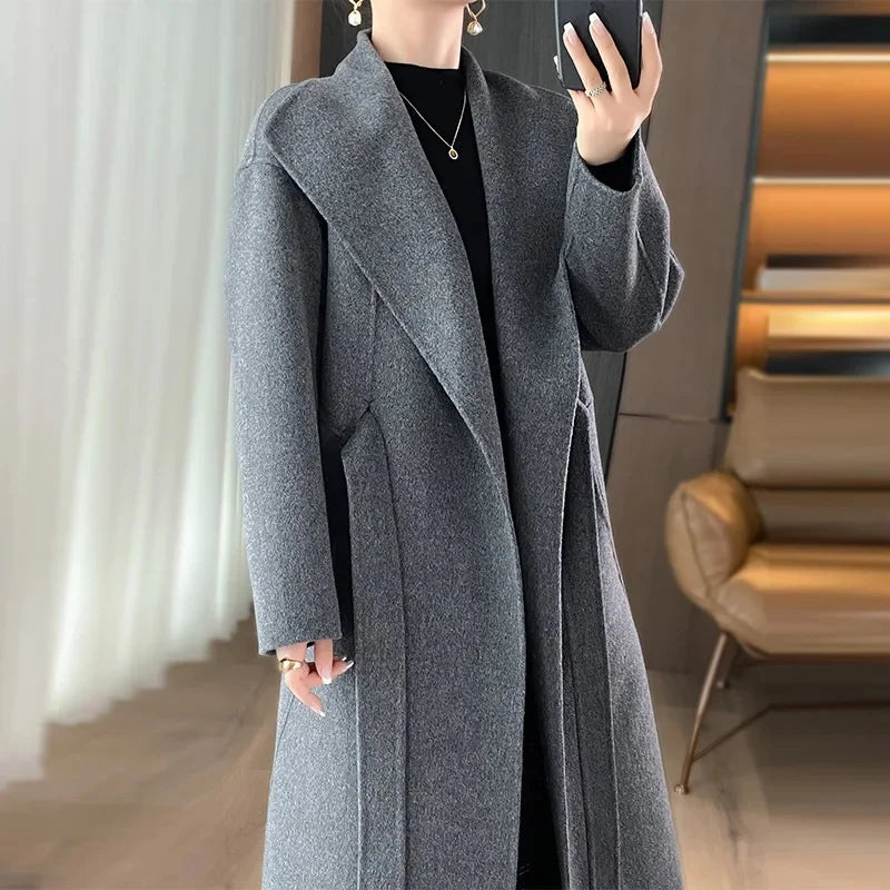 Casmira – Belted Double-Face Cashmere Coat
