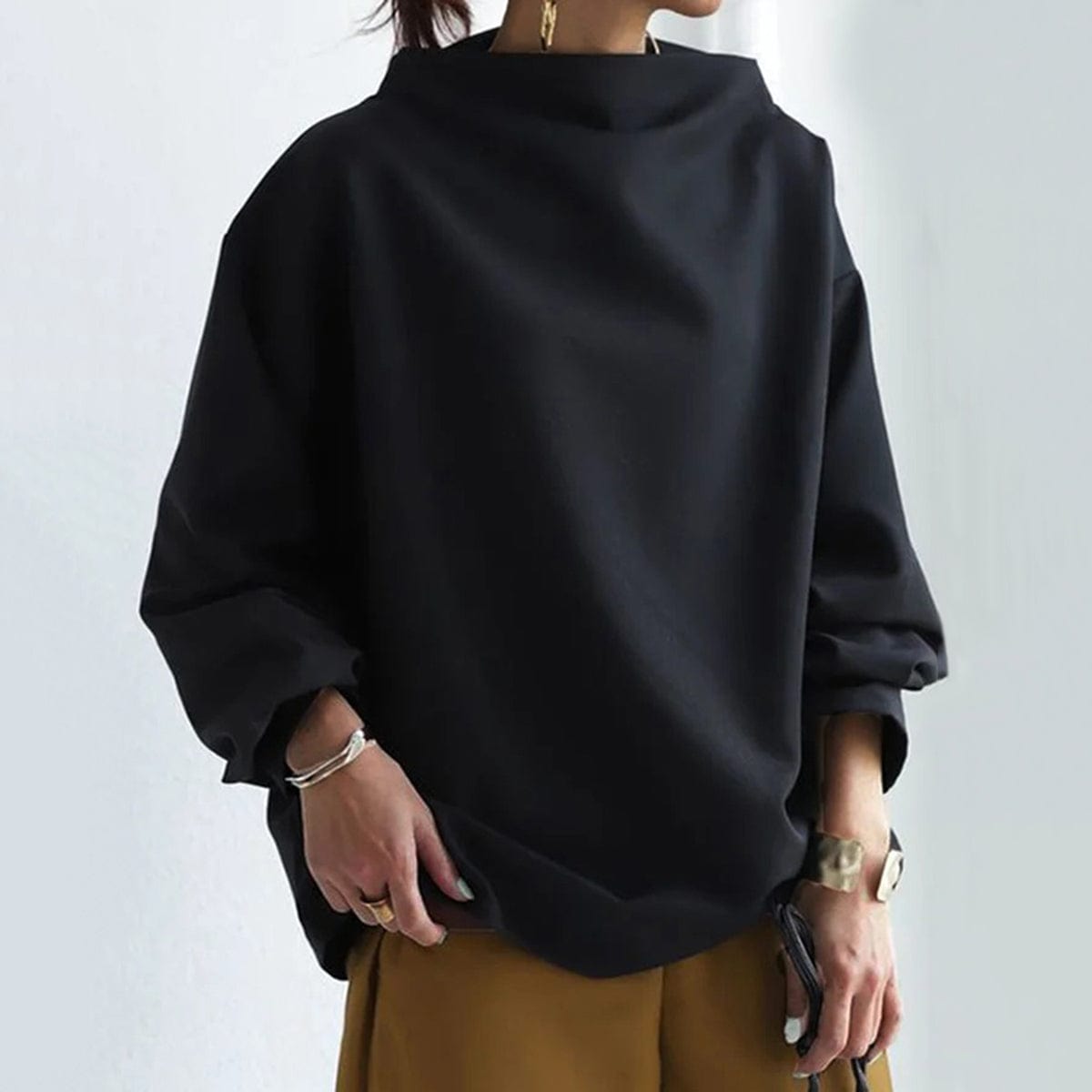 Elizabeth | Soft Knit High Neck Top