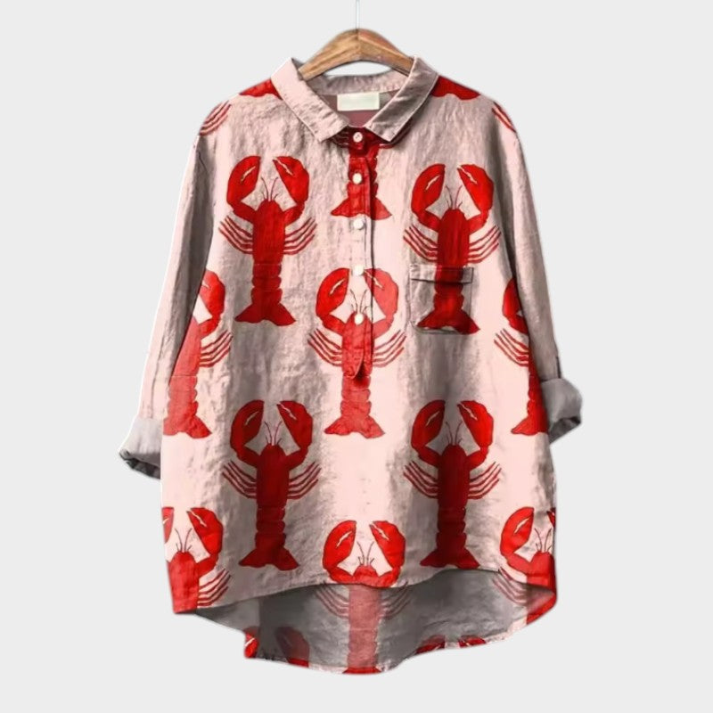 Crabs | Luxury Floral Pattern Blouse