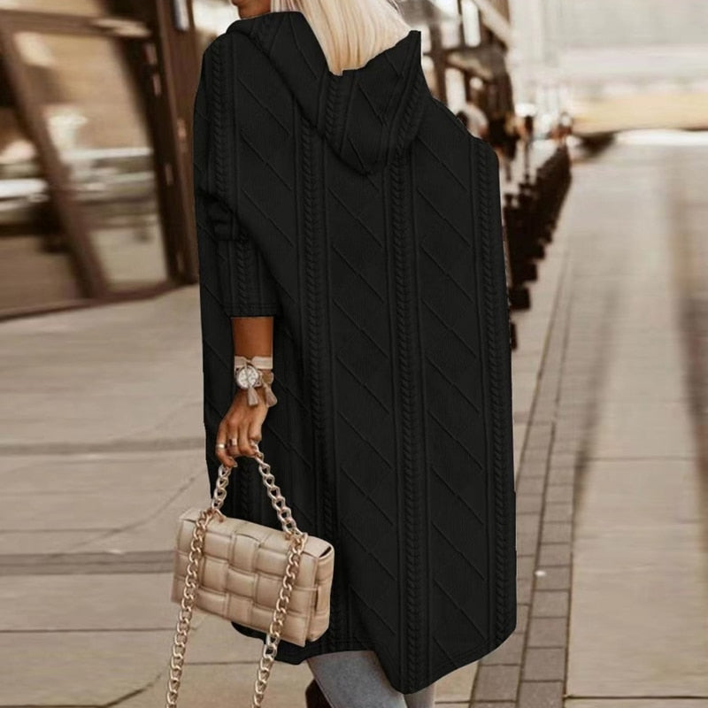 Jelone – Long Hooded Cardigan