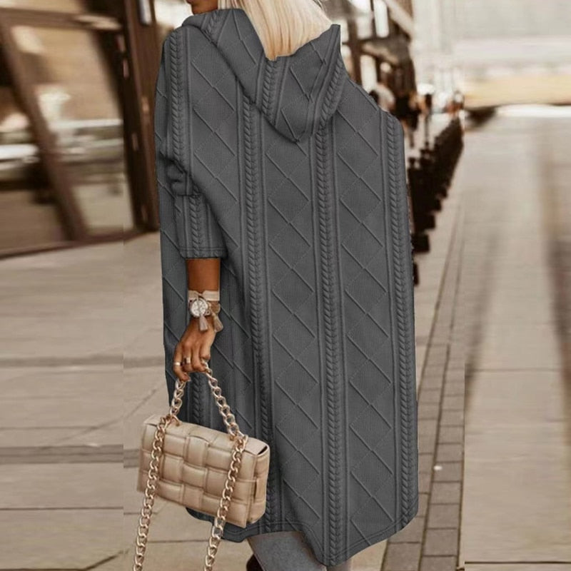 Jelone – Long Hooded Cardigan