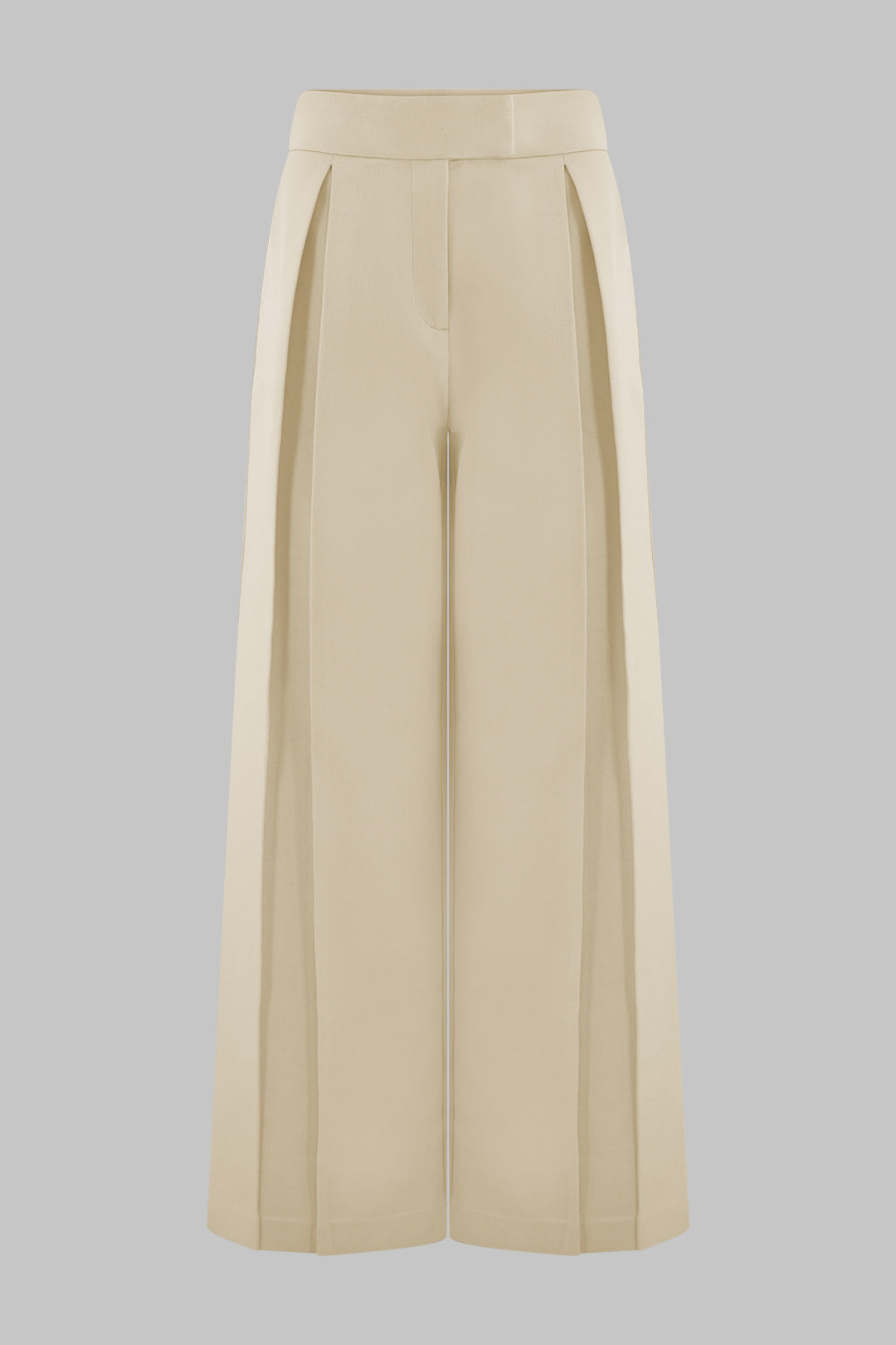 Anissa – High-Waisted Pleated Linen Pants