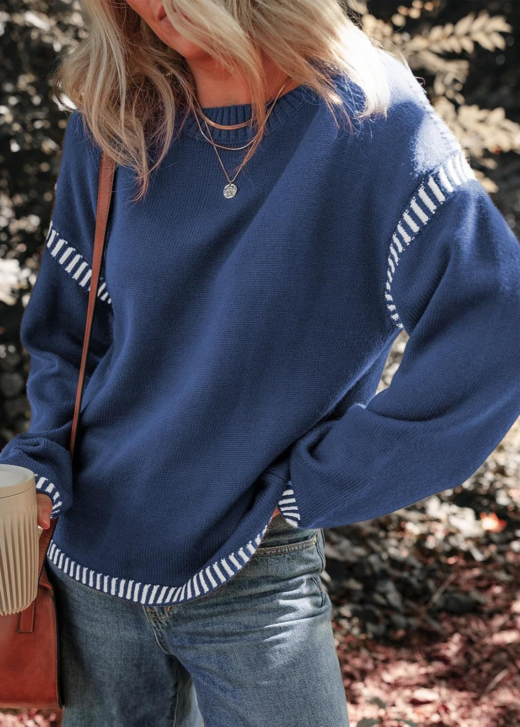 Marisa - Chic Contrasting Sweater