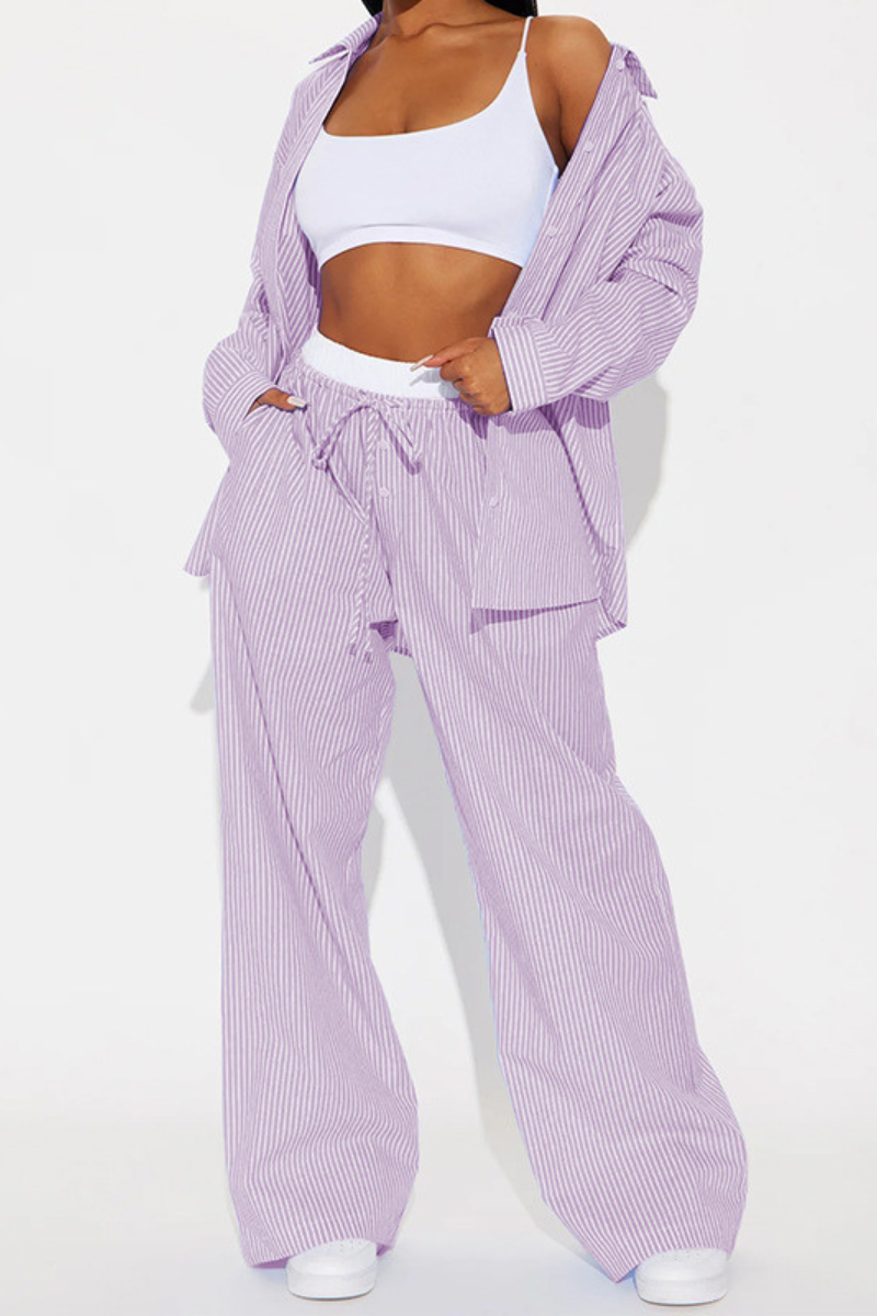 Colette | Two-piece striped set with absolute comfort