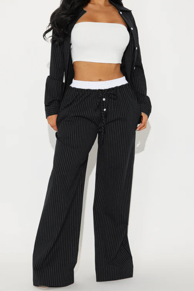 Colette | Two-piece striped set with absolute comfort