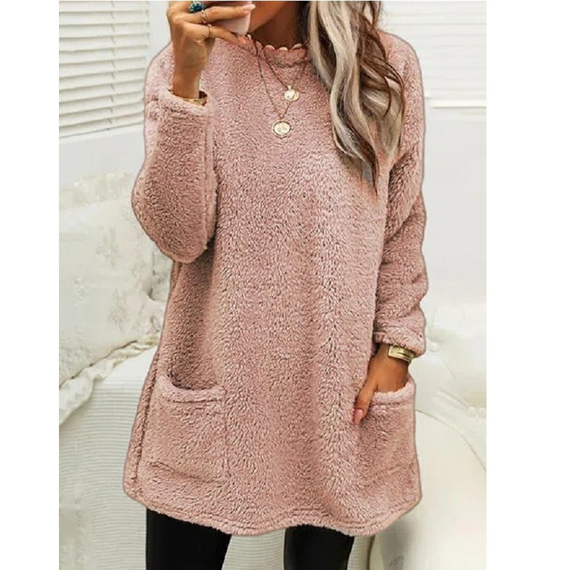 Lucy - Long Sleeve Fleece Sweater