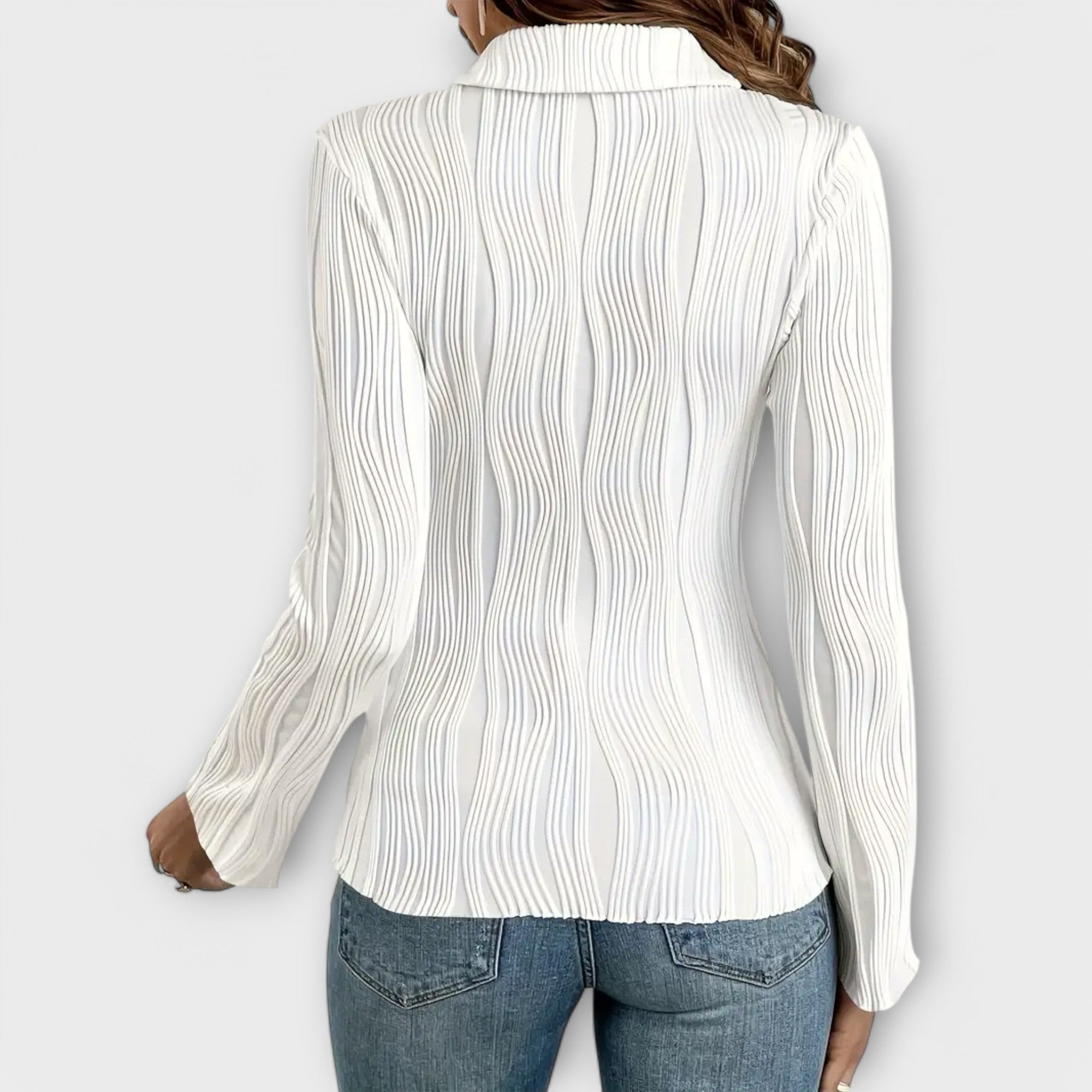Elvéra | Elegant and Versatile Long Sleeve Blouse