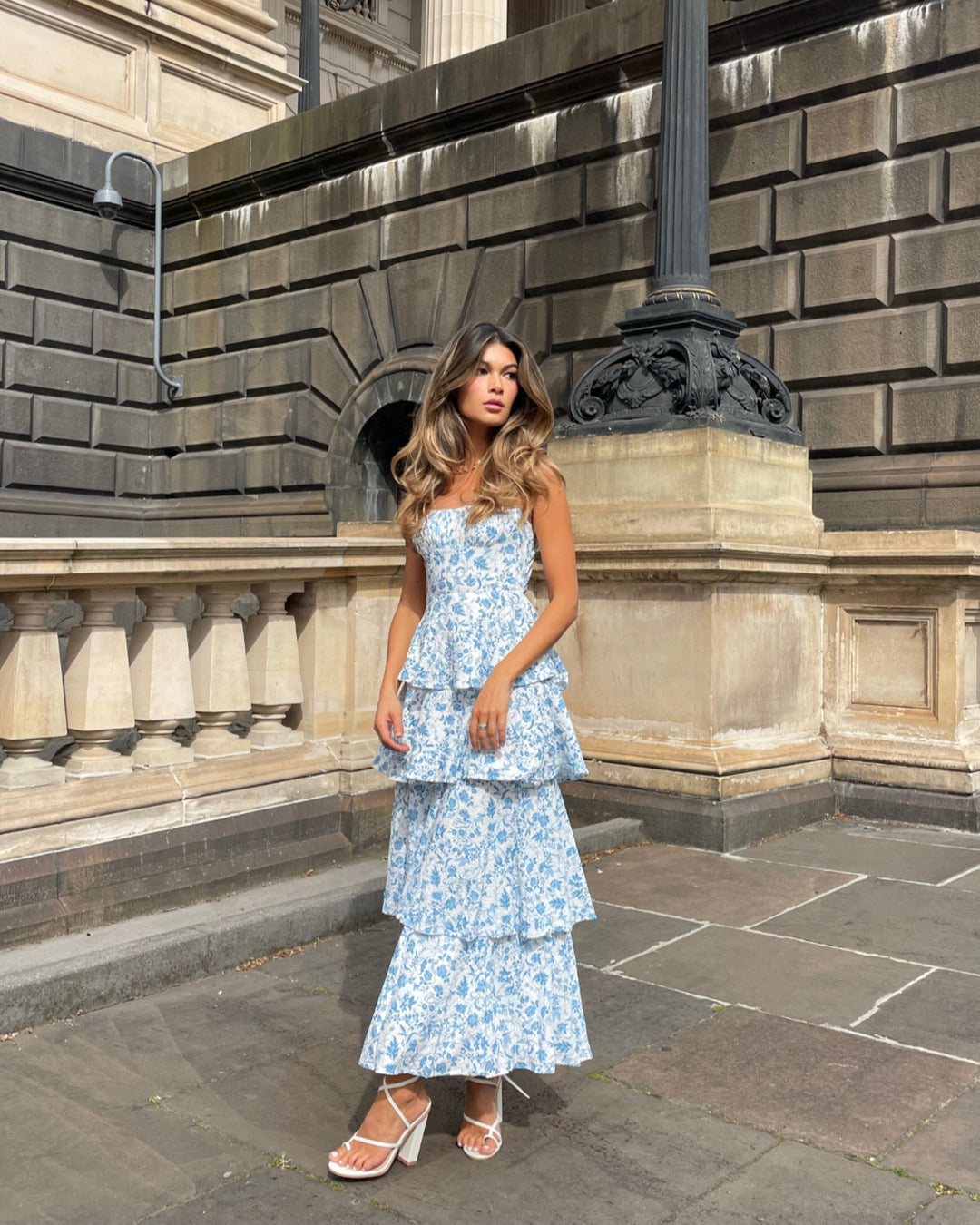 Élina – Romantic Floral Long Dress