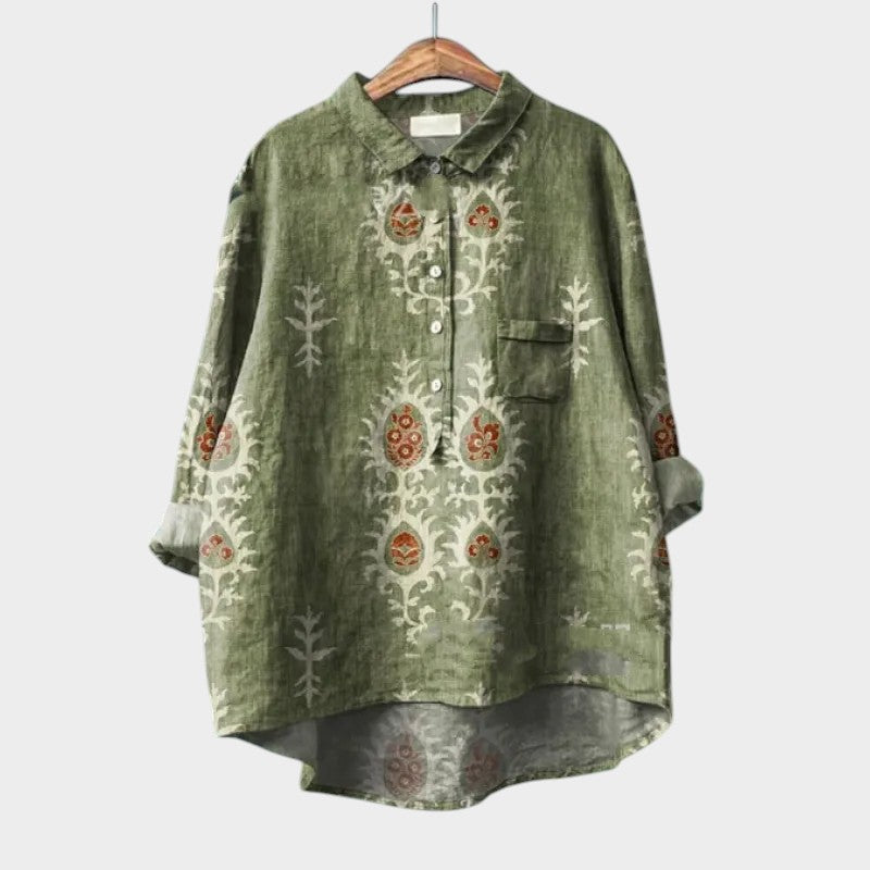 Lovina | Luxury Blouse with Lace Details