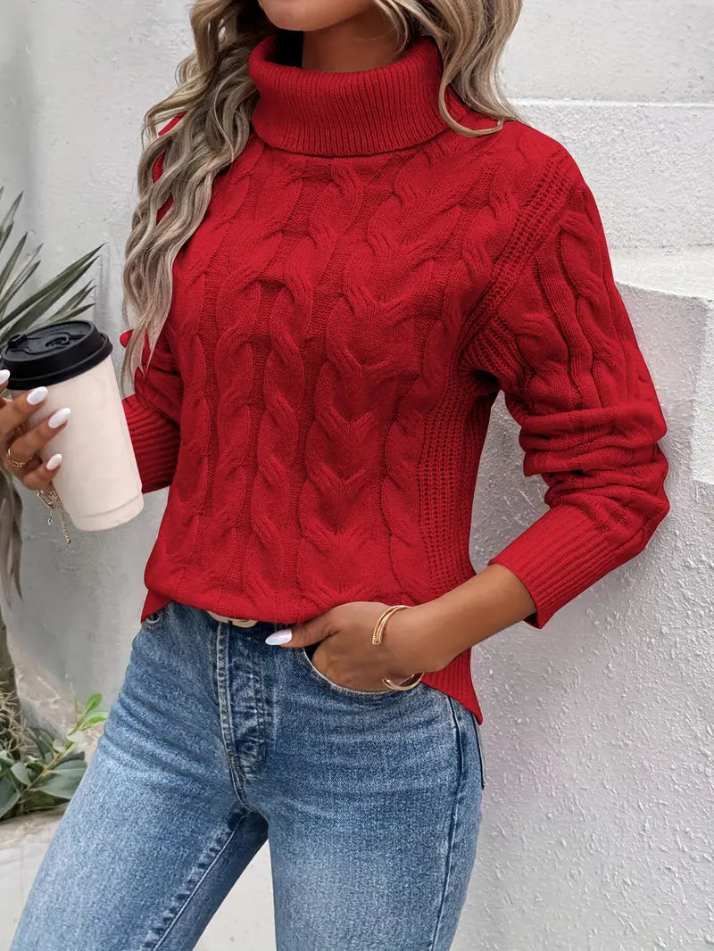 Armelle – Elegant & Comfortable Cable-Knit Sweater