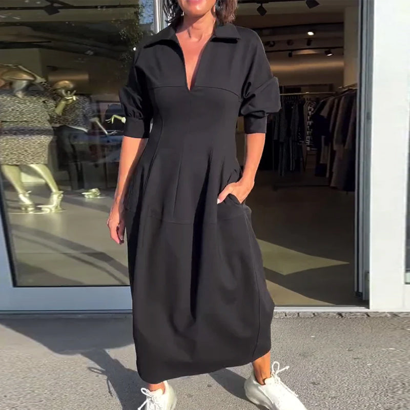 Almira – Elegant Comfort Maxi Dress