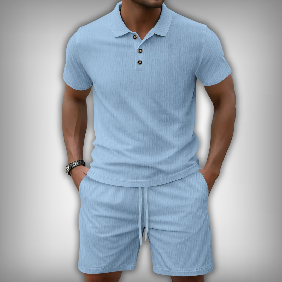 Saint-Raphaël – Textured Finish Summer Polo Shirt