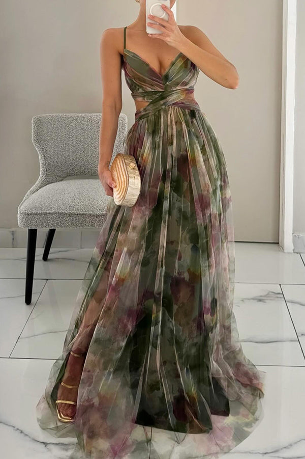 Amalya – Bohemian Floral Maxi Dress