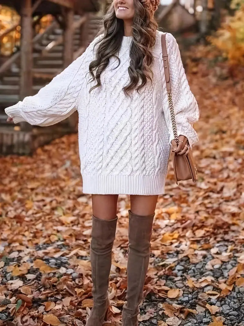 Chloé – Cable Knit Sweater Dress