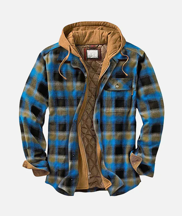 Alain – Checkered Patchwork Jacket