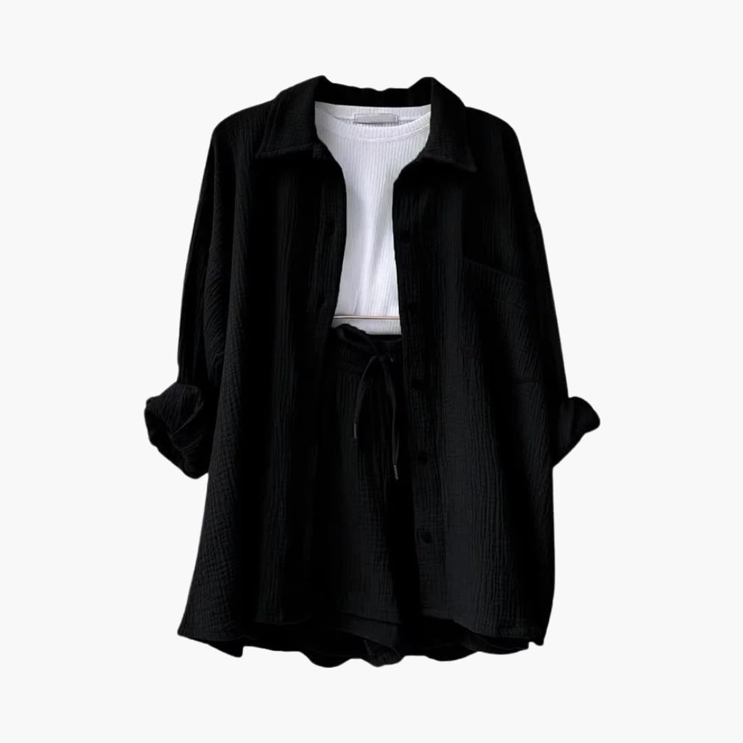 Léandra – 2-piece flowing set in cotton gauze