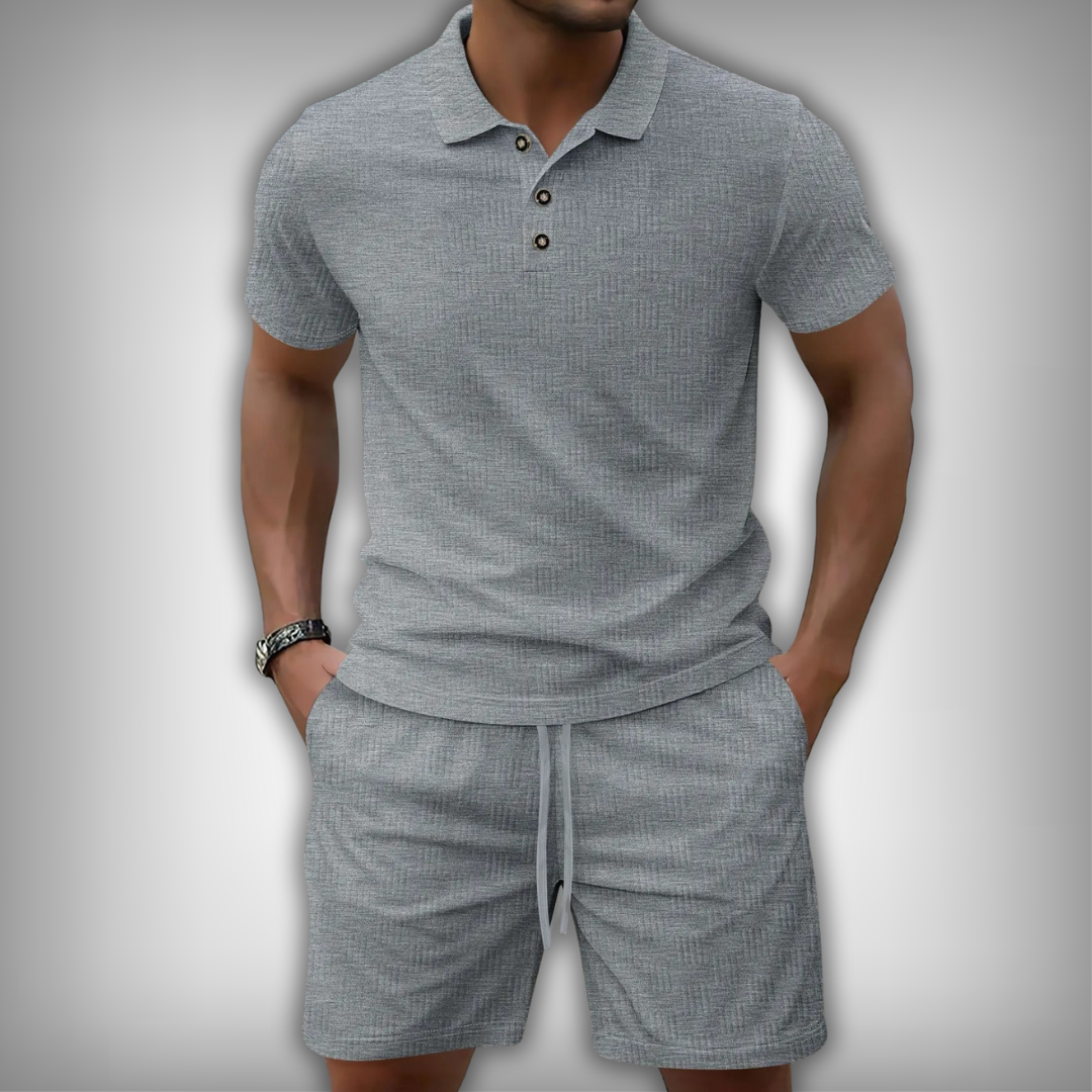 Saint-Raphaël – Textured Finish Summer Polo Shirt