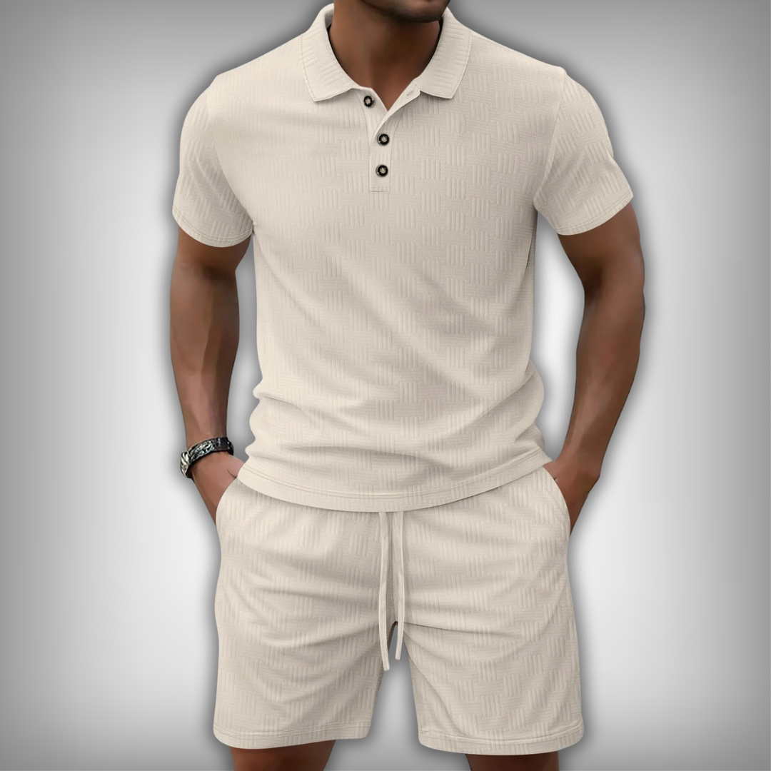 Saint-Raphaël – Textured Finish Summer Polo Shirt