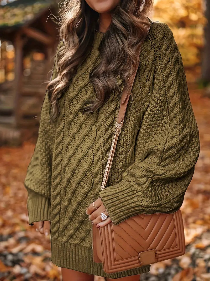 Chloé – Cable Knit Sweater Dress