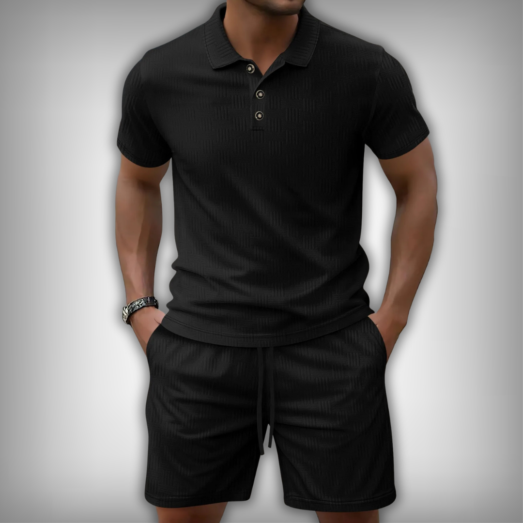 Saint-Raphaël – Textured Finish Summer Polo Shirt