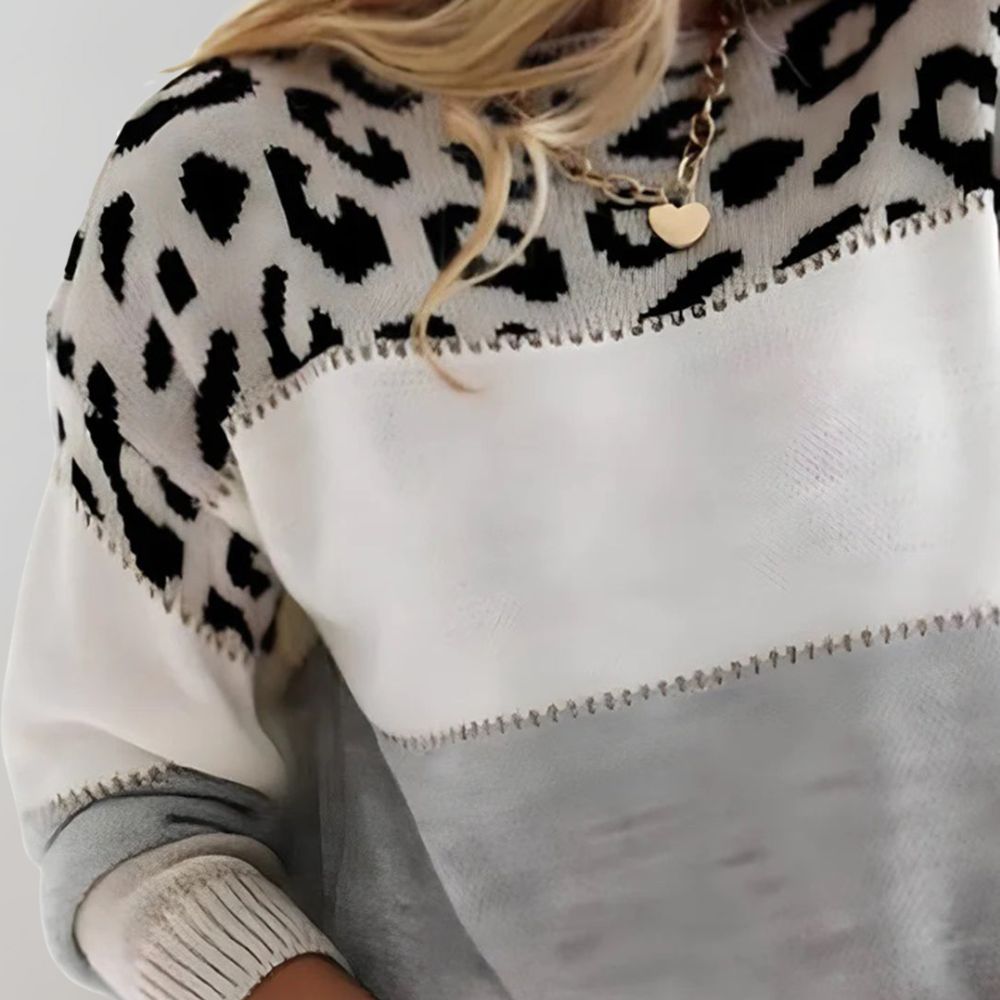 Cheyenne - Casual Leopard Print Hoodie