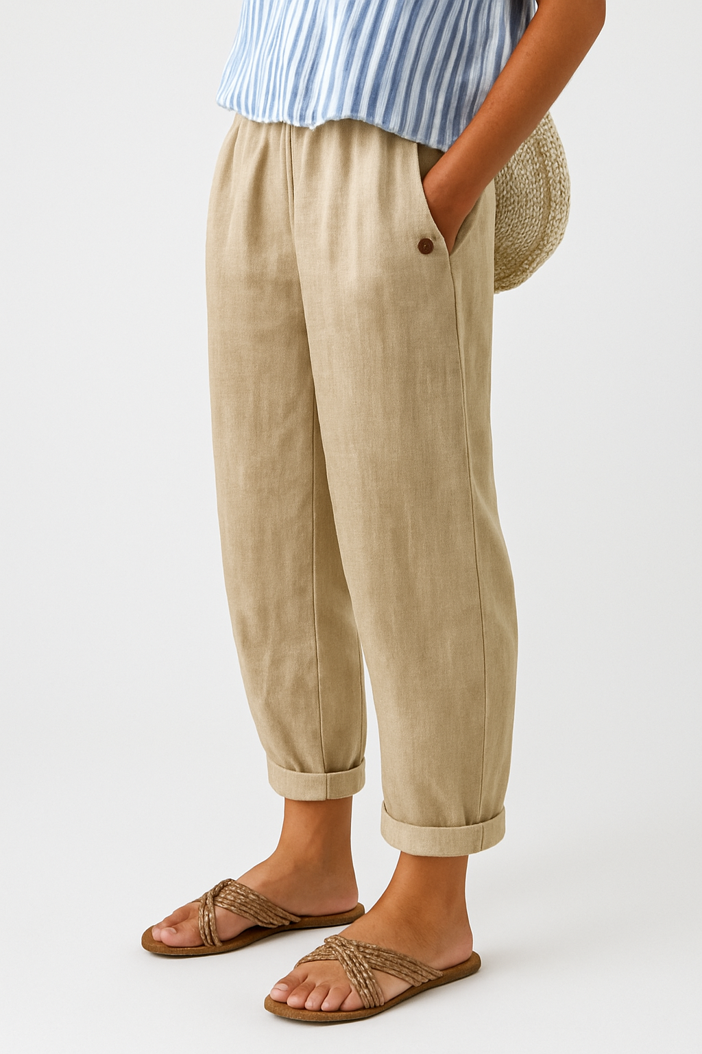 Cléa – Lightweight Pants with Side Pockets