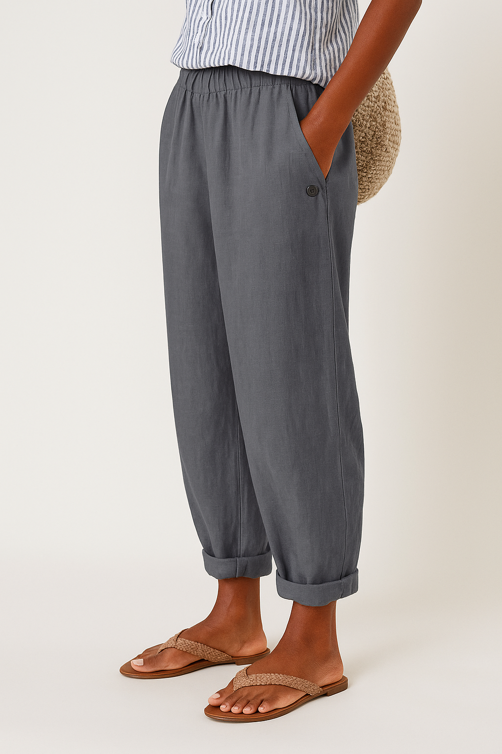 Cléa – Lightweight Pants with Side Pockets