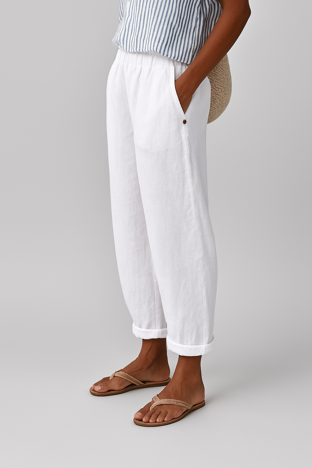 Cléa – Lightweight Pants with Side Pockets