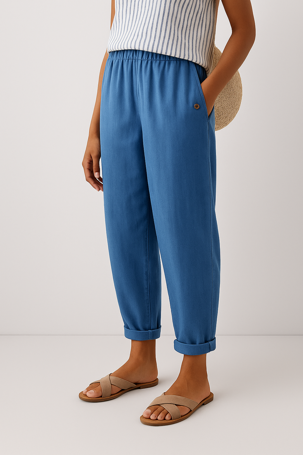 Cléa – Lightweight Pants with Side Pockets