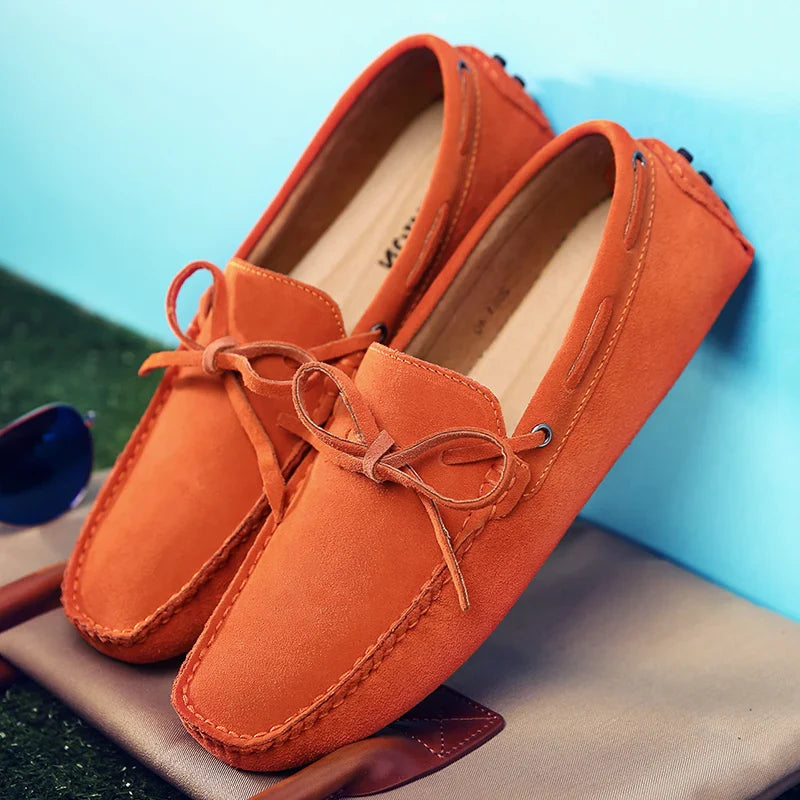 Summer moccasins in Suede
