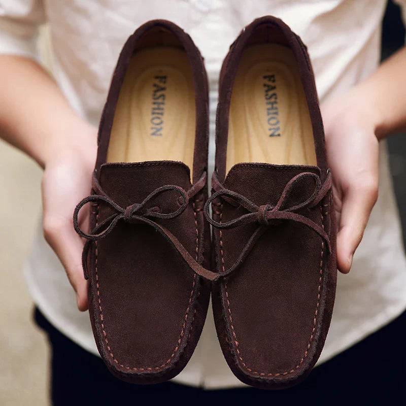 Summer moccasins in Suede