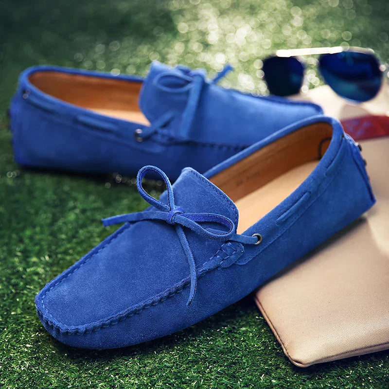 Summer moccasins in Suede