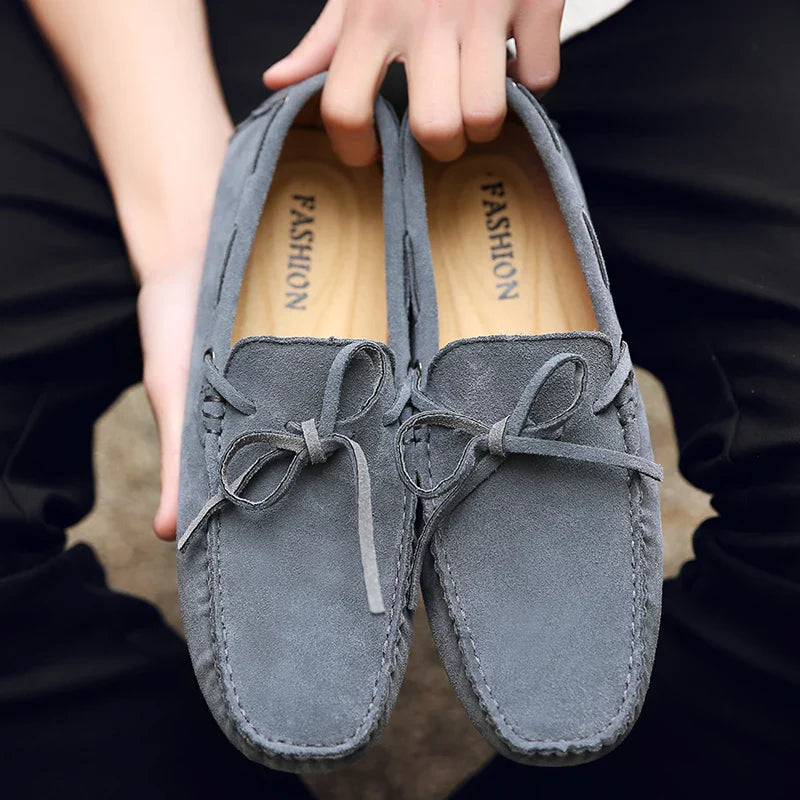 Summer moccasins in Suede