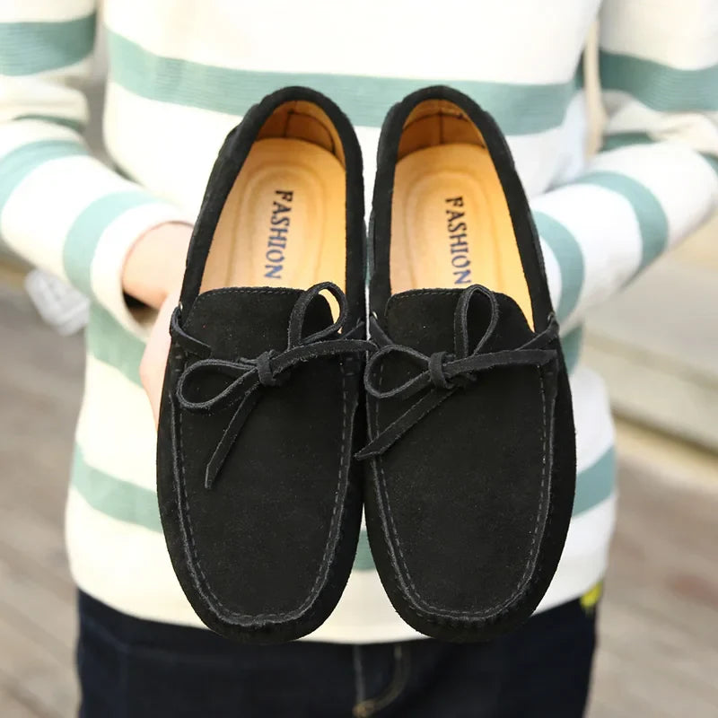 Summer moccasins in Suede