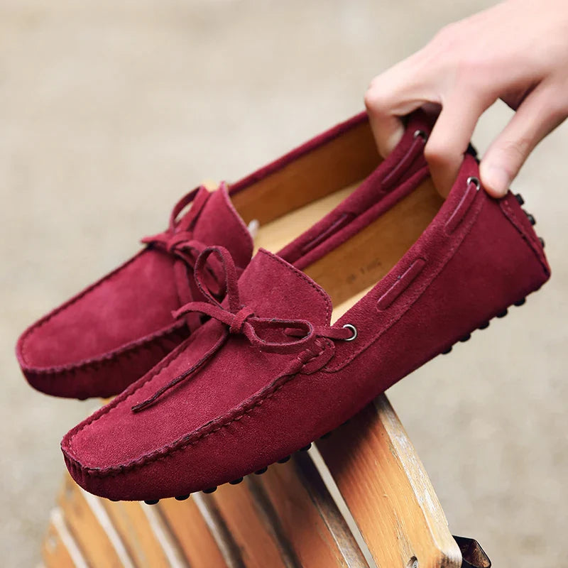 Summer moccasins in Suede