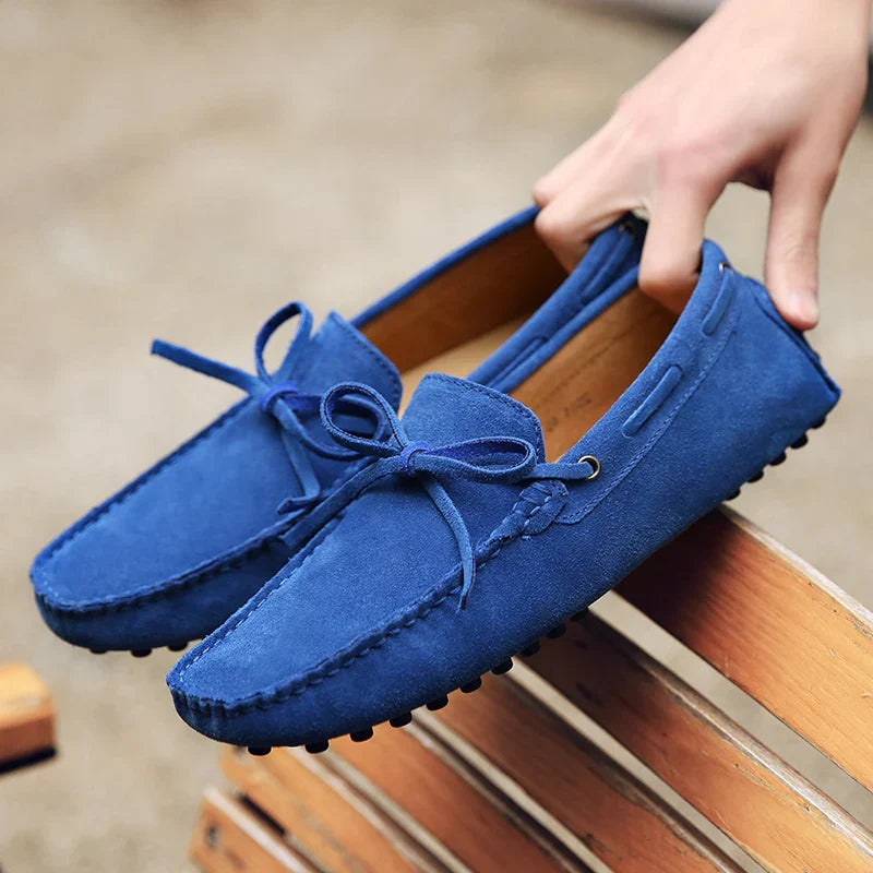 Summer moccasins in Suede